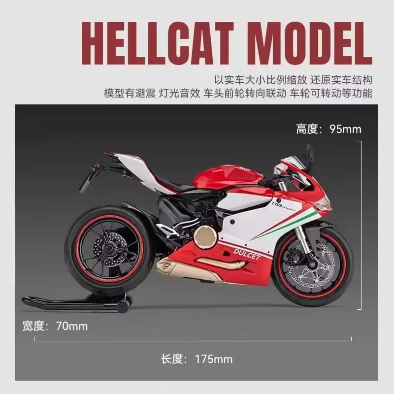 1:12 Scale Ducati 1199 Diecast Bike model