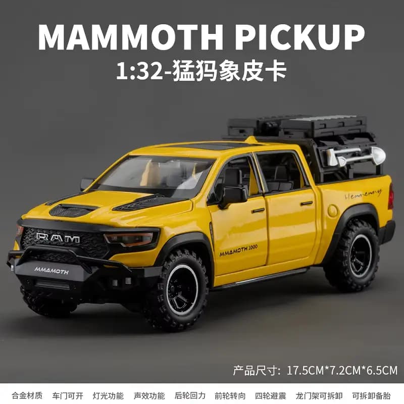 1:32 Dodge ammoth 1000 RAM TRX Alloy Scale Trucks Diecast Model