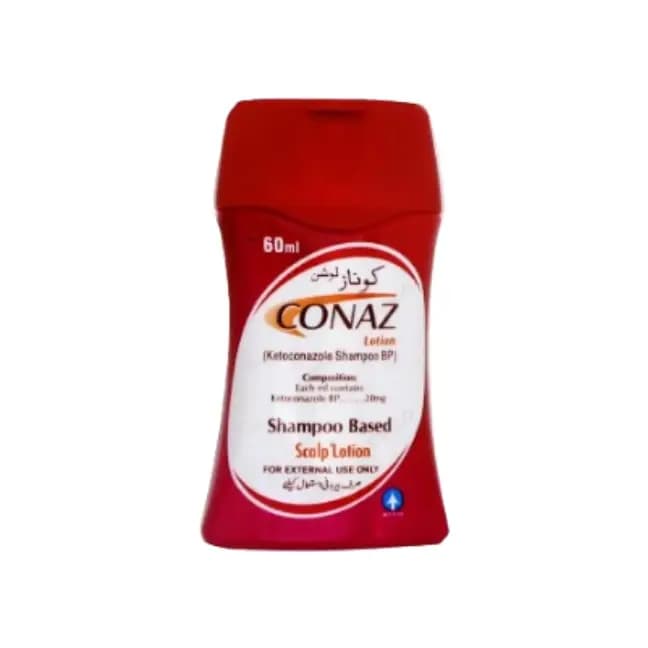 Conaz Ketoconazole Shampoo (60 ML) For Dandruff in Kids and Ad-ults