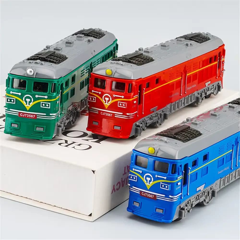 Simulation Inertial Train Model Train Pull Back Educational Pull Back Car Toy Multi-color Miniature Car Children's Toys