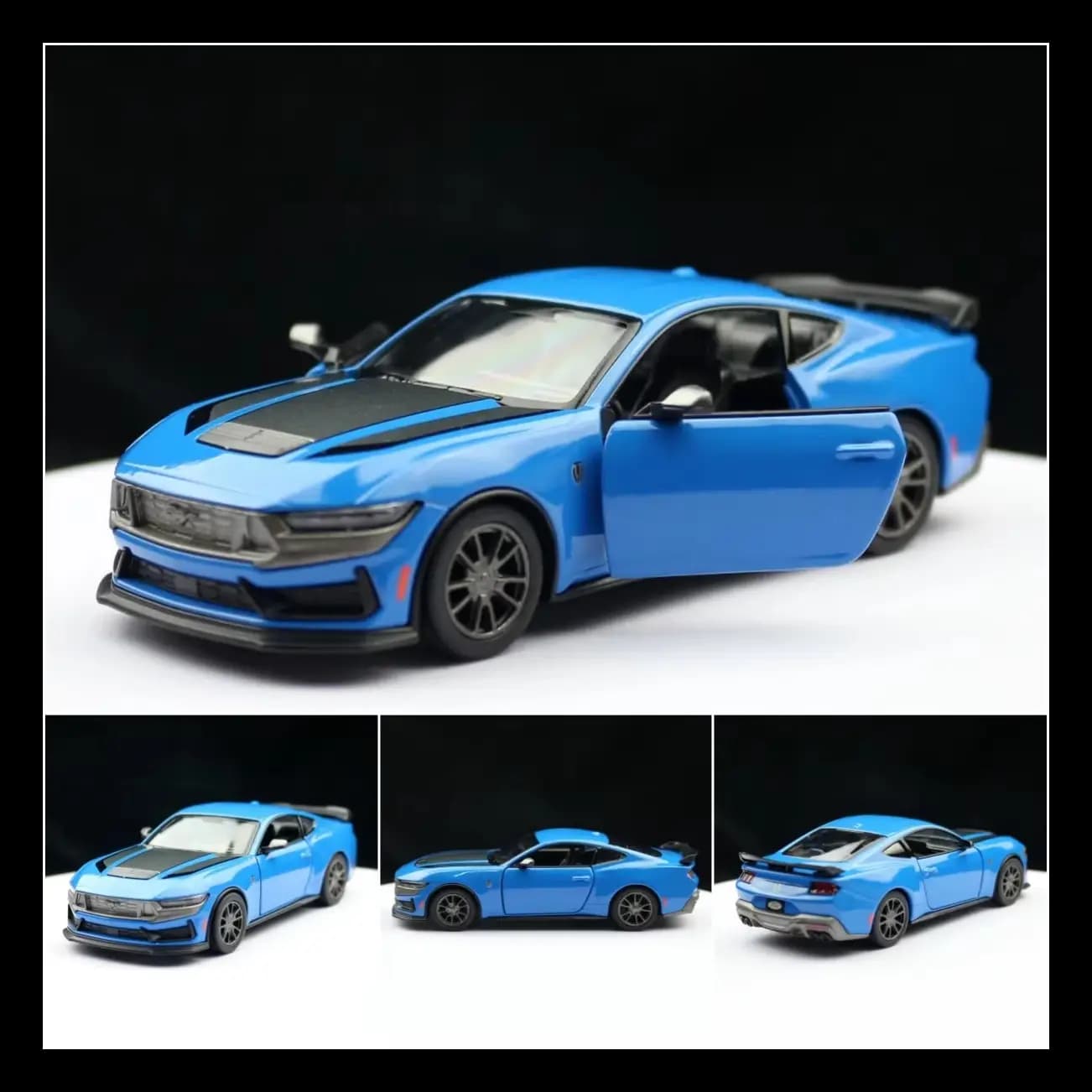 KINSMART 1/38 2024 Ford Mustang Dark Horse Diecast Car Model