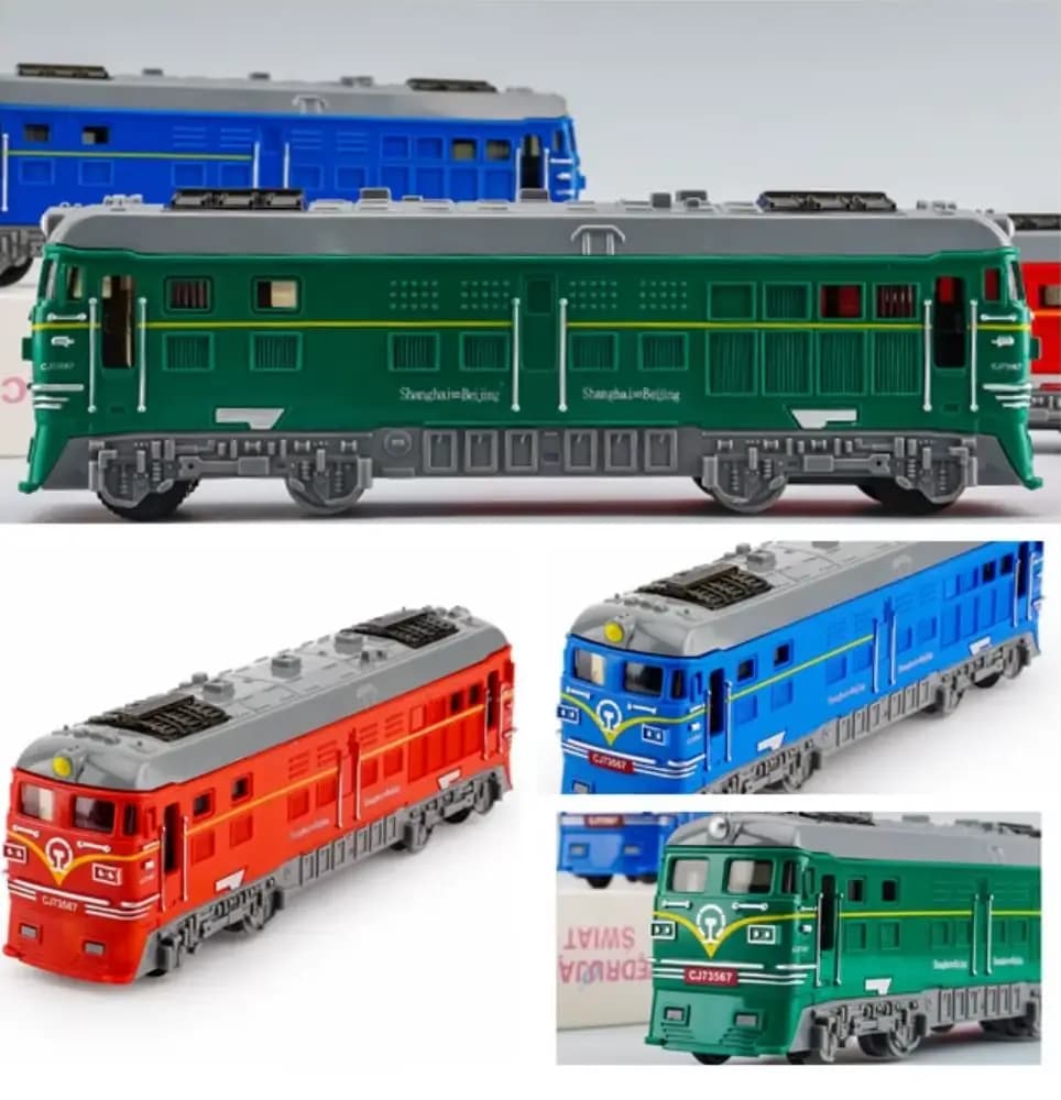 Simulation Inertial Train Model Train Pull Back Educational Pull Back Car Toy Multi-color Miniature Car Children's Toys