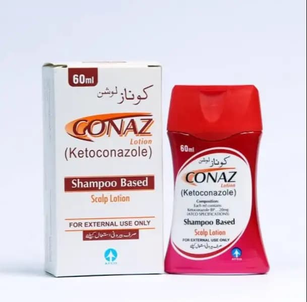 Conaz Ketoconazole Shampoo (60 ML) For Dandruff in Kids and Ad-ults