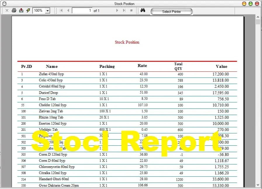 DVDRW - With Business Invoice Printing and Stock Status - Customer's Ledgers DVD with Business Software, Medical Store, Restaurant Billing Software - (Full Version for Life Time)