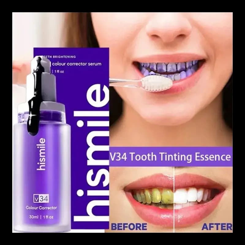 Hismile V34 Teeth Whitening Toothpaste  Teeth Stains Remover Oral Care Paste  Brightening Smile Dental Care Product