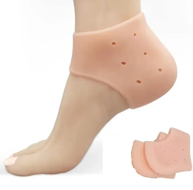 Silicone Heel Protector, Heel Cushion, Heel Pads,Gel Heel Cups(2 Pieces), for Plantar Fasciitis,Blister,  Cracked Foot, Bone Spur Relief,Heel Pain, Achilles Tendinitis for Men & Women
