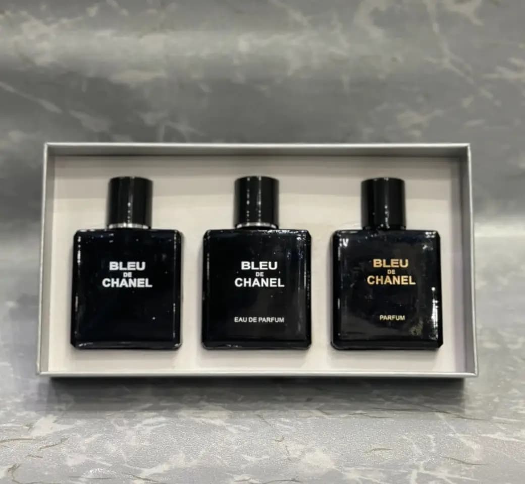 BLEU DE CHANEL PARIS Perfume Set 3 Pcs