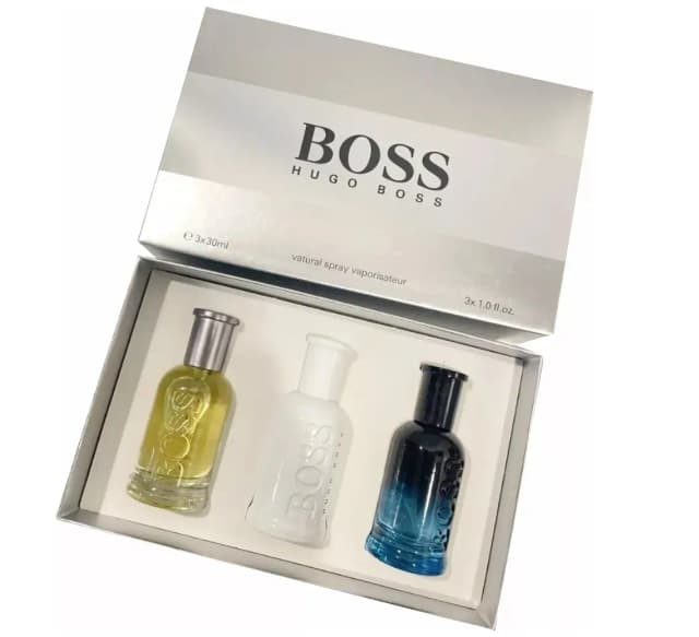 Kit Perfume Boss Hugo Boss 3x30 Ml Bottled Night Unlimited