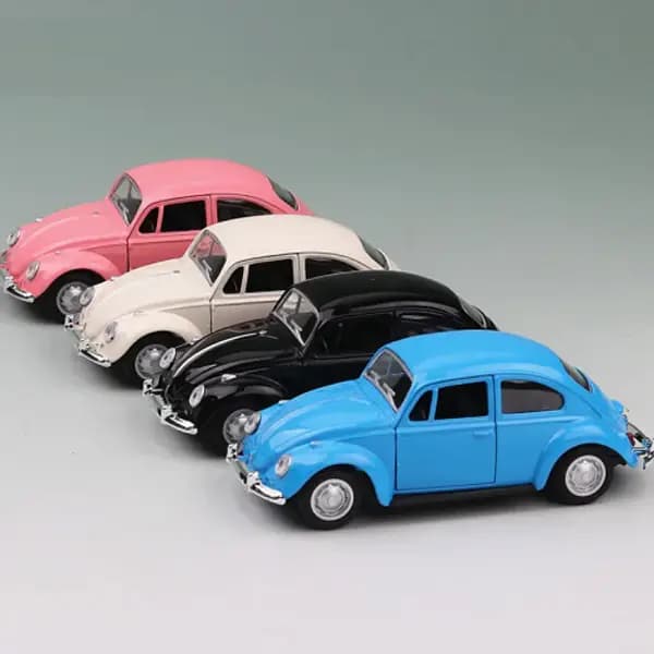 1:36 Scale Diecast Metal Body Volkswagen Beetle (Multicolor)