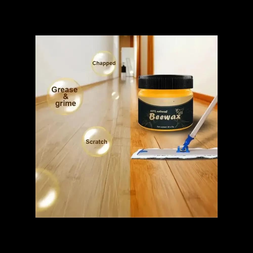 Beewax Furniture Polish Wood Seasoning Beeswax Natural Wood Wax Traditional Polish for Wood & Furniture  Wood Polish and Cleaner for Furniture Care (85g Weight)