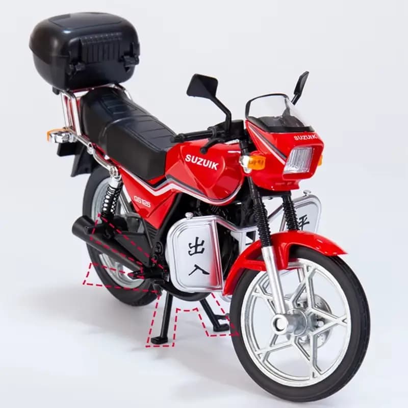 1:12 SUZUKI GS125 Alloy Retro Motorcycle Model