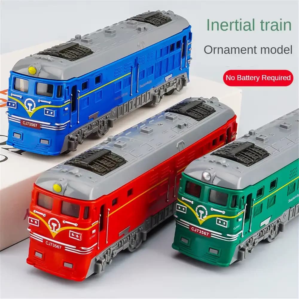Simulation Inertial Train Model Train Pull Back Educational Pull Back Car Toy Multi-color Miniature Car Children's Toys