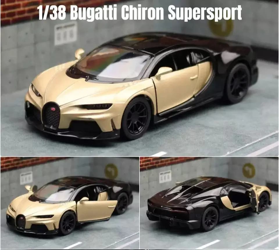 1:38 Scale Kinsmart Bugatti Chiron Super Sports Car
