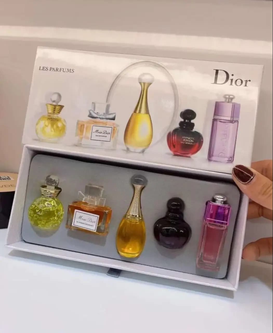 Dior 5 in 1 Gift Set of Perfume Gift Box Mini Fragrances