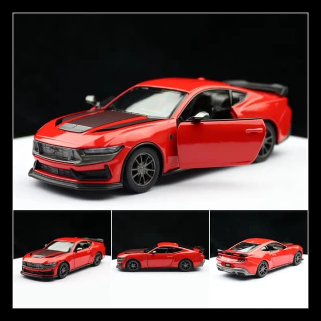 KINSMART 1/38 2024 Ford Mustang Dark Horse Diecast Car Model