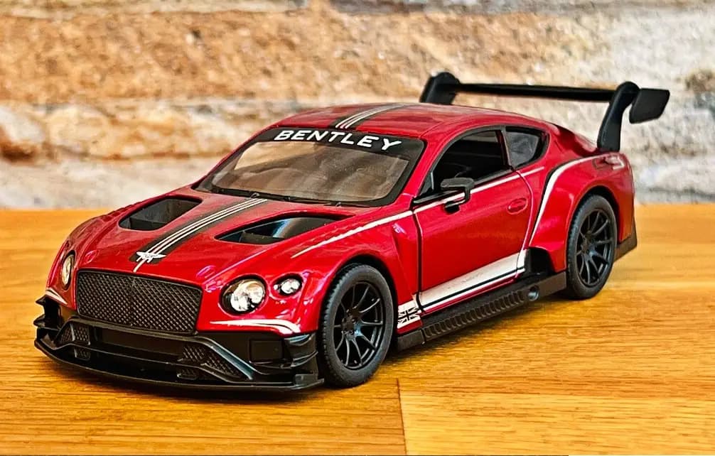 KINSMART Brand 1:38 Scale Bentley Continental GT3 Sport Car Diecast Model