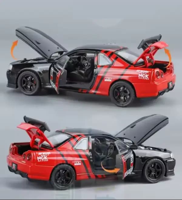 :32 Nissan Skyline GTR R34 JDM Racing Car Model