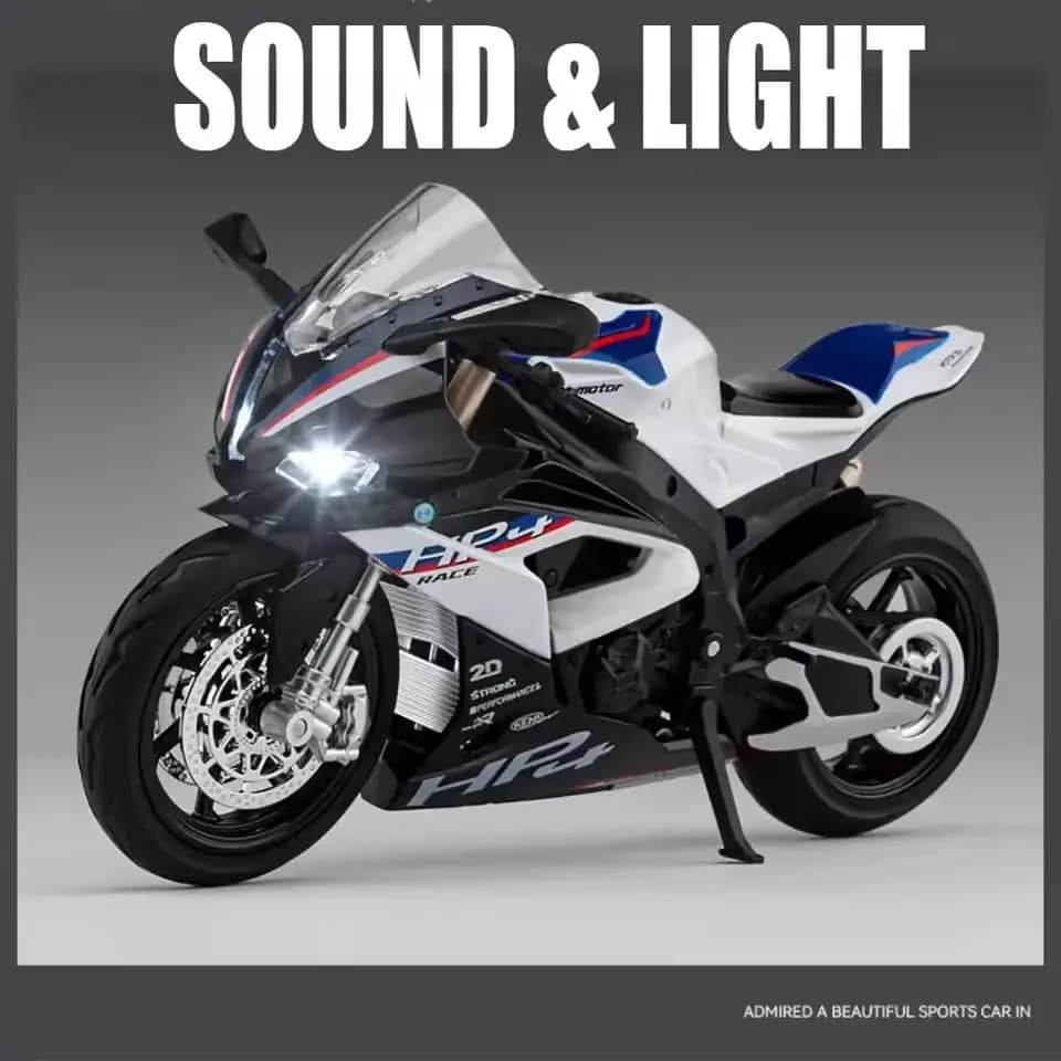 1:12 Scale BMW HP4 Heavy Bike Diecast Model