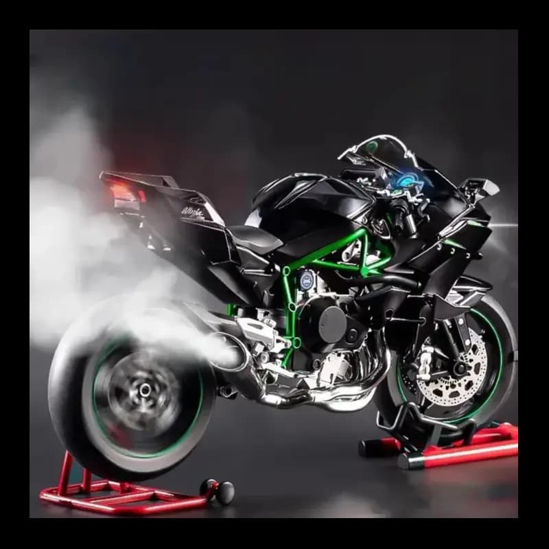 1:6 Diecast Kawasaki Ninja H2R Bootable Spray Bike