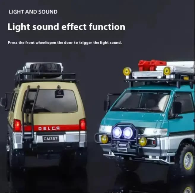 1:24 Mitsubishi Delica Off-Road MPV Metal Alloy Car Model