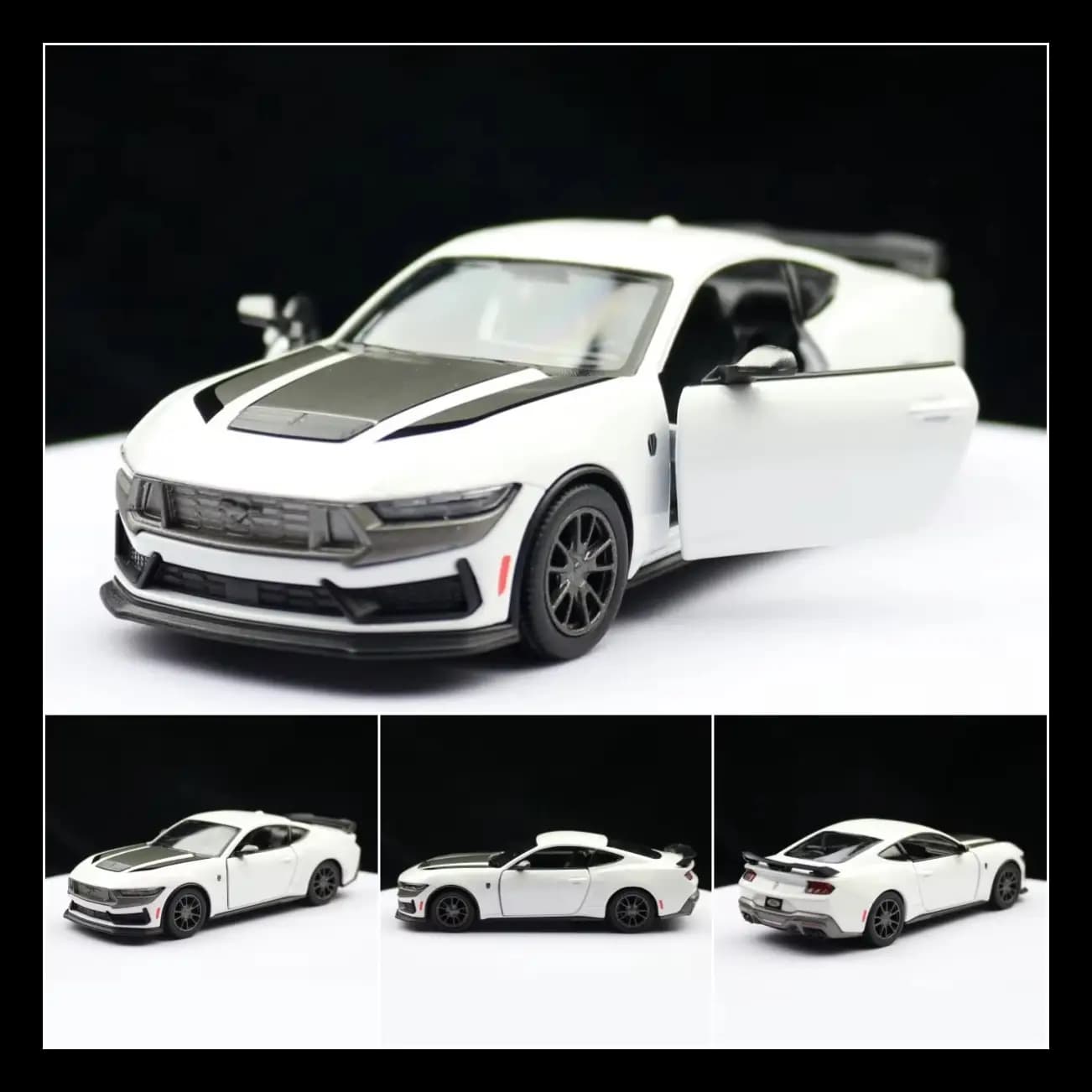 KINSMART 1/38 2024 Ford Mustang Dark Horse Diecast Car Model